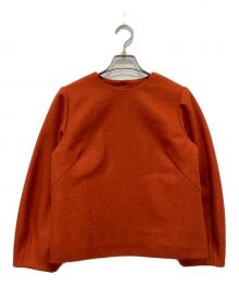 45R（フォーティファイブ・アール）の古着「イングランドフラノのパフブラウス」｜オレンジ