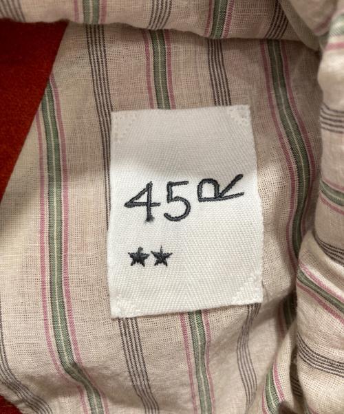 45R（フォーティファイブ・アール）45R (フォーティファイブ・アール) イングランドフラノのパフブラウス オレンジ サイズ:2の古着・服飾アイテム