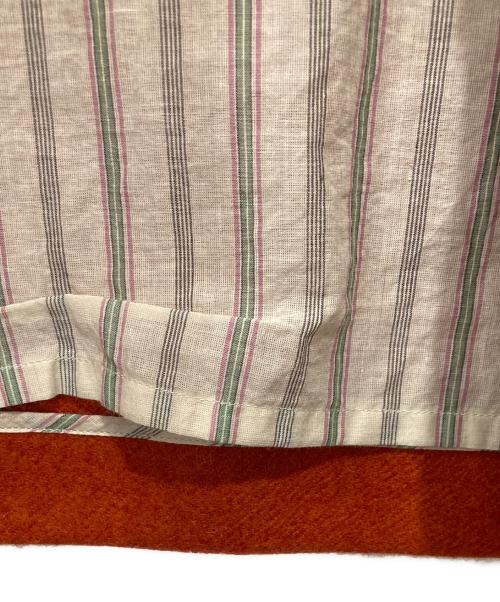 45R（フォーティファイブ・アール）45R (フォーティファイブ・アール) イングランドフラノのパフブラウス オレンジ サイズ:2の古着・服飾アイテム