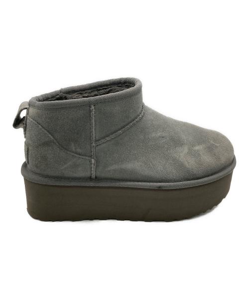 UGG（アグ）UGG (アグ) Classic Ultra Mini Platform グレー サイズ:24cmの古着・服飾アイテム