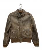 AVIREXアヴィレックス）の古着「TYPE A-2 レザージャケット」｜ブラウン