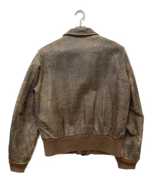 AVIREX（アヴィレックス）AVIREX (アヴィレックス) TYPE A-2 レザージャケット ブラウン サイズ:Mの古着・服飾アイテム