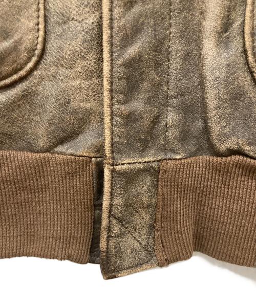 AVIREX（アヴィレックス）AVIREX (アヴィレックス) TYPE A-2 レザージャケット ブラウン サイズ:Mの古着・服飾アイテム