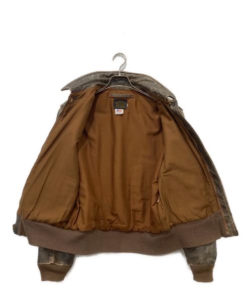 AVIREX（アヴィレックス）AVIREX (アヴィレックス) TYPE A-2 レザージャケット ブラウン サイズ:Mの古着・服飾アイテム