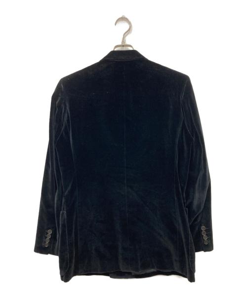 Yves Saint Laurent（イヴサンローラン）Yves Saint Laurent (イヴサンローラン) ダブルブレストベロアジャケット ブラック サイズ:-の古着・服飾アイテム