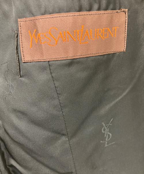 Yves Saint Laurent（イヴサンローラン）Yves Saint Laurent (イヴサンローラン) ダブルブレストベロアジャケット ブラック サイズ:-の古着・服飾アイテム