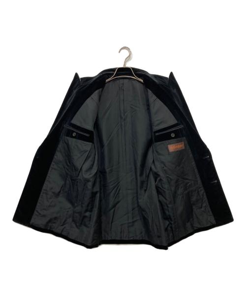 Yves Saint Laurent（イヴサンローラン）Yves Saint Laurent (イヴサンローラン) ダブルブレストベロアジャケット ブラック サイズ:-の古着・服飾アイテム
