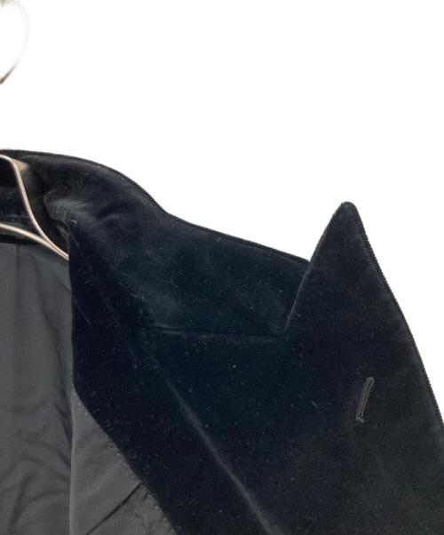 Yves Saint Laurent（イヴサンローラン）Yves Saint Laurent (イヴサンローラン) ダブルブレストベロアジャケット ブラック サイズ:-の古着・服飾アイテム