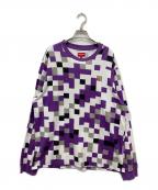 SUPREMEシュプリーム）の古着「Small box logo L/S Tee」｜ホワイト×パープル