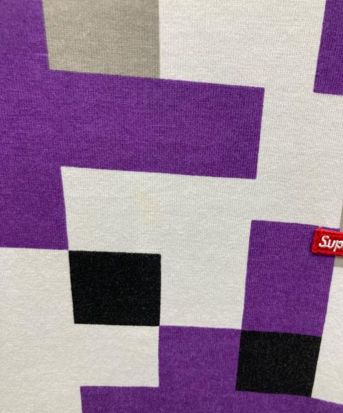 SUPREME（シュプリーム）SUPREME (シュプリーム) Small box logo L/S Tee ホワイト×パープル サイズ:Mの古着・服飾アイテム