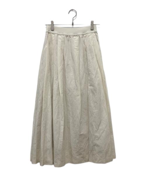 Plage（プラージュ）Plage (プラージュ) 麻混ウェザータックスカート アイボリー サイズ:36の古着・服飾アイテム