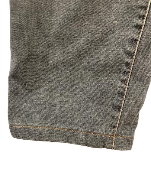 DOLCE & GABBANA（ドルチェ＆ガッバーナ）DOLCE & GABBANA (ドルチェ＆ガッバーナ) メタルプレート ストレート ブラックデニム グレー サイズ:W32の古着・服飾アイテム