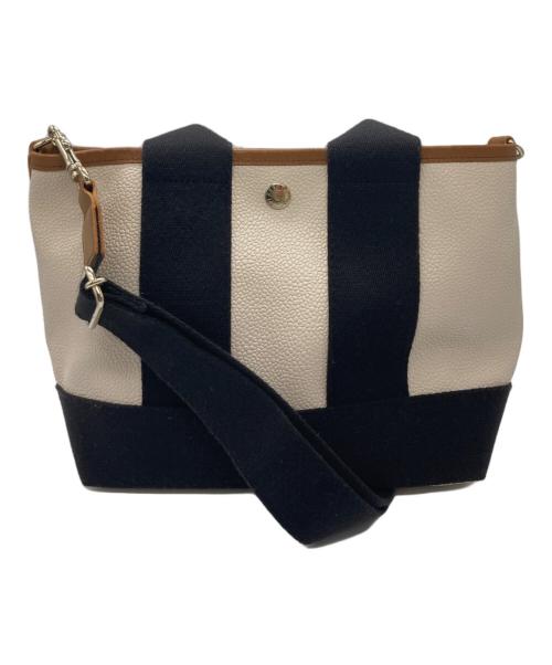 Breath TOPKAPI（ブレストプカピ）Breath TOPKAPI (ブレストプカピ) 2WAYバッグ ホワイト×ベージュの古着・服飾アイテム