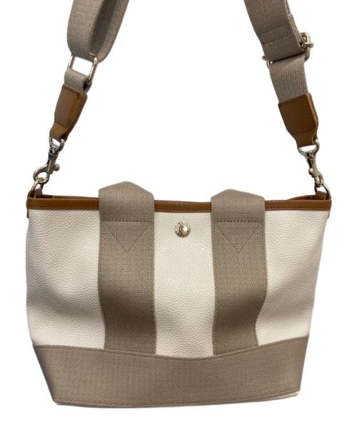 Breath TOPKAPI（ブレストプカピ）Breath TOPKAPI (ブレストプカピ) 2WAYバッグ ホワイト×ブラックの古着・服飾アイテム