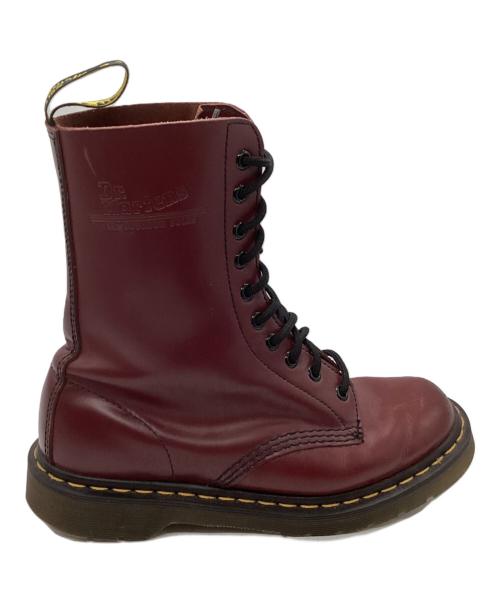 Dr.Martens（ドクターマーチン）Dr.Martens (ドクターマーチン) 10ホールブーツ ボルドー サイズ:39の古着・服飾アイテム