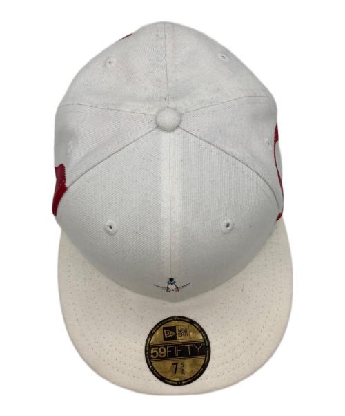 New Era（ニューエラ）New Era (ニューエラ) 岡本太郎 (オカモトタロウ) キャップ ホワイトの古着・服飾アイテム