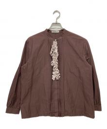 mina perhonen（ミナ ペルホネン）の古着「forest parade ブラウス」｜ブラウン