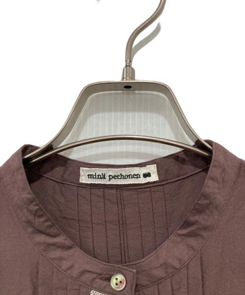 mina perhonen（ミナ ペルホネン）mina perhonen (ミナ ペルホネン) forest parade ブラウス ブラウン サイズ:38の古着・服飾アイテム