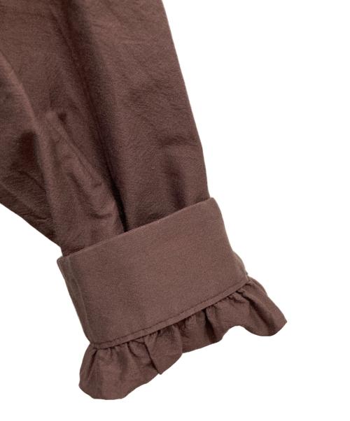 mina perhonen（ミナ ペルホネン）mina perhonen (ミナ ペルホネン) forest parade ブラウス ブラウン サイズ:38の古着・服飾アイテム