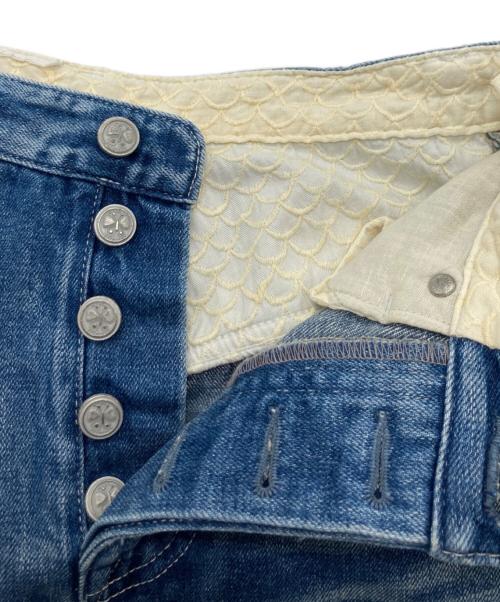 mina perhonen（ミナ ペルホネン）mina perhonen (ミナ ペルホネン) always ワイドデニムデニムパンツ インディゴ サイズ:36の古着・服飾アイテム