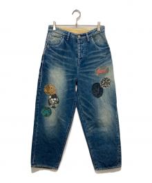 mina perhonen（ミナ ペルホネン）の古着「alwaysロールアップデニムパンツ」｜インディゴ