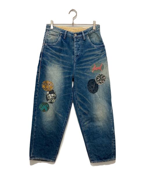 mina perhonen（ミナ ペルホネン）mina perhonen (ミナ ペルホネン) alwaysロールアップデニムパンツ インディゴ サイズ:34の古着・服飾アイテム