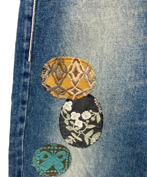 mina perhonen（ミナ ペルホネン）mina perhonen (ミナ ペルホネン) alwaysロールアップデニムパンツ インディゴ サイズ:34の古着・服飾アイテム