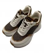 MICHAEL KORSマイケル・コース）の古着「ローカットスニーカー」｜ホワイト×ブラウン