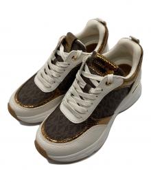 MICHAEL KORS（マイケル・コース）の古着「ローカットスニーカー」｜ホワイト×ブラウン