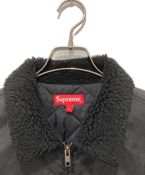 SUPREME（シュプリーム）SUPREME (シュプリーム) INDEPENDENT (インディペンデント) 17FW Fur Collar Bomber Jacket / ファー カラー ボンバー ジャケット ブラック サイズ:Lの古着・服飾アイテム