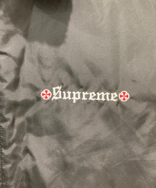 SUPREME（シュプリーム）SUPREME (シュプリーム) INDEPENDENT (インディペンデント) 17FW Fur Collar Bomber Jacket / ファー カラー ボンバー ジャケット ブラック サイズ:Lの古着・服飾アイテム