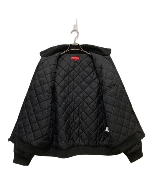 SUPREME（シュプリーム）SUPREME (シュプリーム) INDEPENDENT (インディペンデント) 17FW Fur Collar Bomber Jacket / ファー カラー ボンバー ジャケット ブラック サイズ:Lの古着・服飾アイテム
