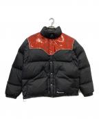 SUPREMEシュプリーム）の古着「Glitter Yoke Down Puffer Jacket / 22FW」｜ブラック
