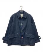 ）の古着「別注 HUMBIE/ハンビー DENIM SHORT SL / デニムショートジャケット」｜インディゴ