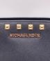 中古・古着 MICHAEL KORS (マイケルコース) 2WAスタッズYショルダーバッグ ブラック：5000円