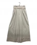 FRAY IDフレイ アイディー）の古着「ハイウエストべルトデザインワイドパンツ」｜アイボリー