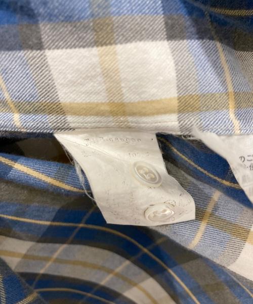 COMME des GARCONS HOMME（コムデギャルソン オム）COMME des GARCONS HOMME (コムデギャルソン オム) チェックオープンカラーシャツ ブルー×ベージュ サイズ:不明の古着・服飾アイテム