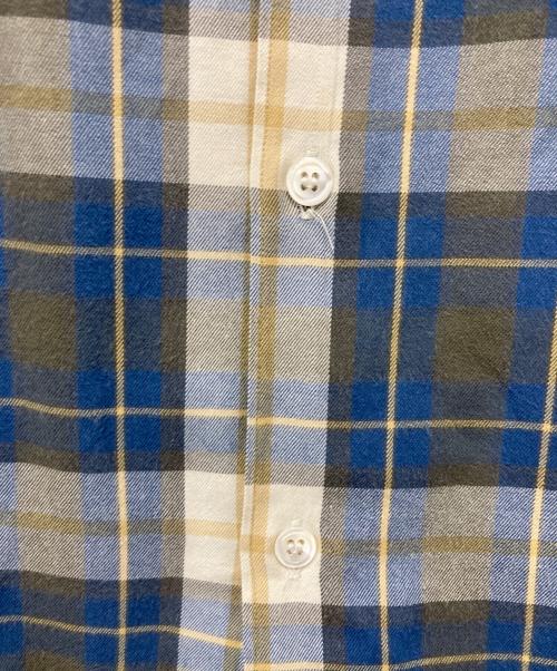 COMME des GARCONS HOMME（コムデギャルソン オム）COMME des GARCONS HOMME (コムデギャルソン オム) チェックオープンカラーシャツ ブルー×ベージュ サイズ:不明の古着・服飾アイテム