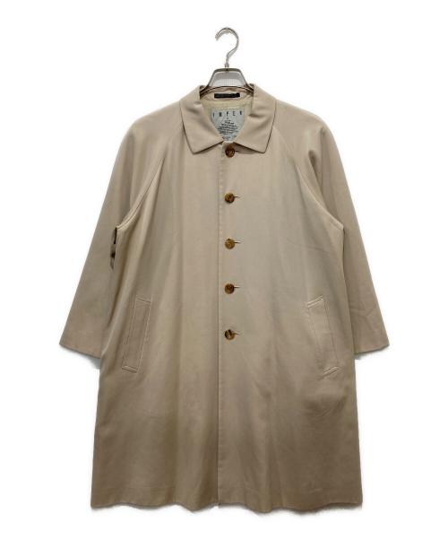 YOHJI YAMAMOTO（ヨウジヤマモト）YOHJI YAMAMOTO (ヨウジヤマモト) IMPERMEABLE ウールギャバジンステンカラーコート ベージュ サイズ:36の古着・服飾アイテム
