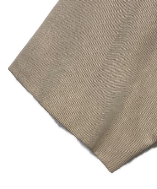 YOHJI YAMAMOTO（ヨウジヤマモト）YOHJI YAMAMOTO (ヨウジヤマモト) IMPERMEABLE ウールギャバジンステンカラーコート ベージュ サイズ:36の古着・服飾アイテム