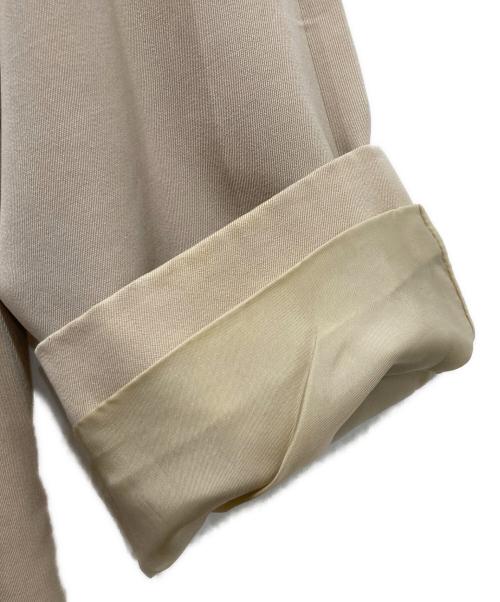 YOHJI YAMAMOTO（ヨウジヤマモト）YOHJI YAMAMOTO (ヨウジヤマモト) IMPERMEABLE ウールギャバジンステンカラーコート ベージュ サイズ:36の古着・服飾アイテム