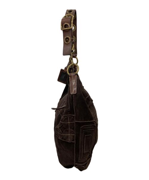 COACH（コーチ）COACH (コーチ) スエード・モサックダッフル ブラウンの古着・服飾アイテム