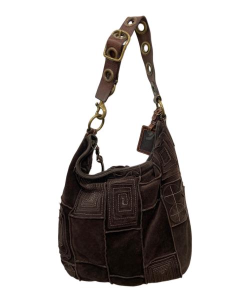 COACH（コーチ）COACH (コーチ) スエード・モサックダッフル ブラウンの古着・服飾アイテム