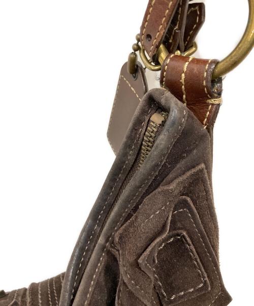 COACH（コーチ）COACH (コーチ) スエード・モサックダッフル ブラウンの古着・服飾アイテム