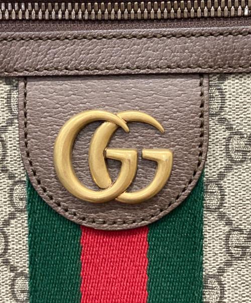 GUCCI（グッチ）GUCCI (グッチ) オフィディアGGメッセンジャーバッグ ブラウンの古着・服飾アイテム