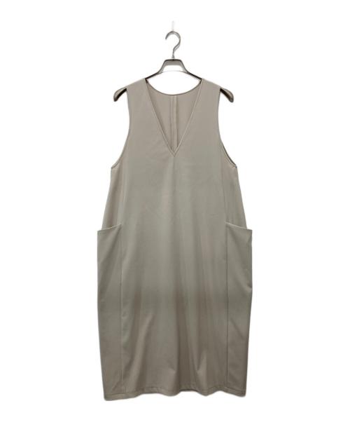 BEARDSLEY（ビアズリー）BEARDSLEY (ビアズリー) コクーンジャンパースカート ベージュの古着・服飾アイテム