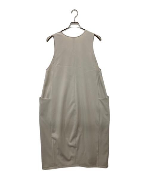 BEARDSLEY（ビアズリー）BEARDSLEY (ビアズリー) コクーンジャンパースカート ベージュの古着・服飾アイテム