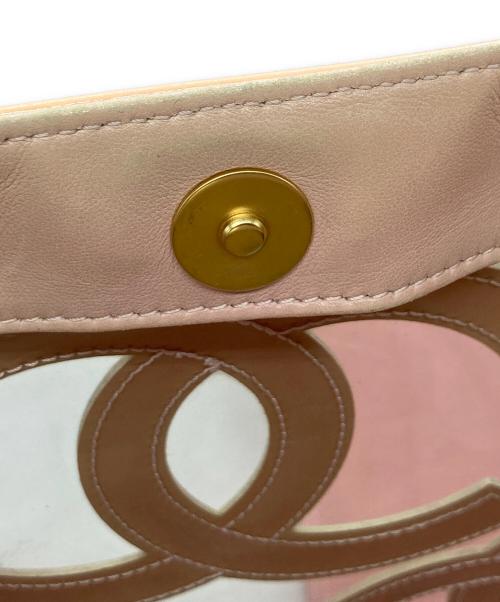 CHANEL（シャネル）CHANEL (シャネル) トリプルココエナメルクリアバッグ ピンクの古着・服飾アイテム