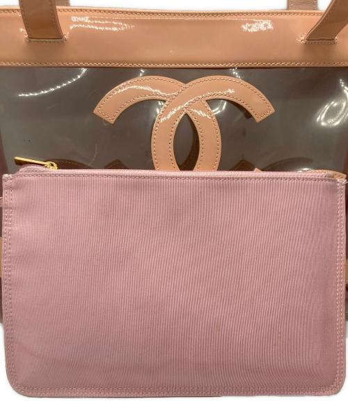 CHANEL（シャネル）CHANEL (シャネル) トリプルココエナメルクリアバッグ ピンクの古着・服飾アイテム