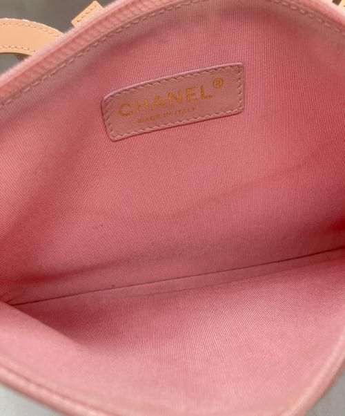 CHANEL（シャネル）CHANEL (シャネル) トリプルココエナメルクリアバッグ ピンクの古着・服飾アイテム